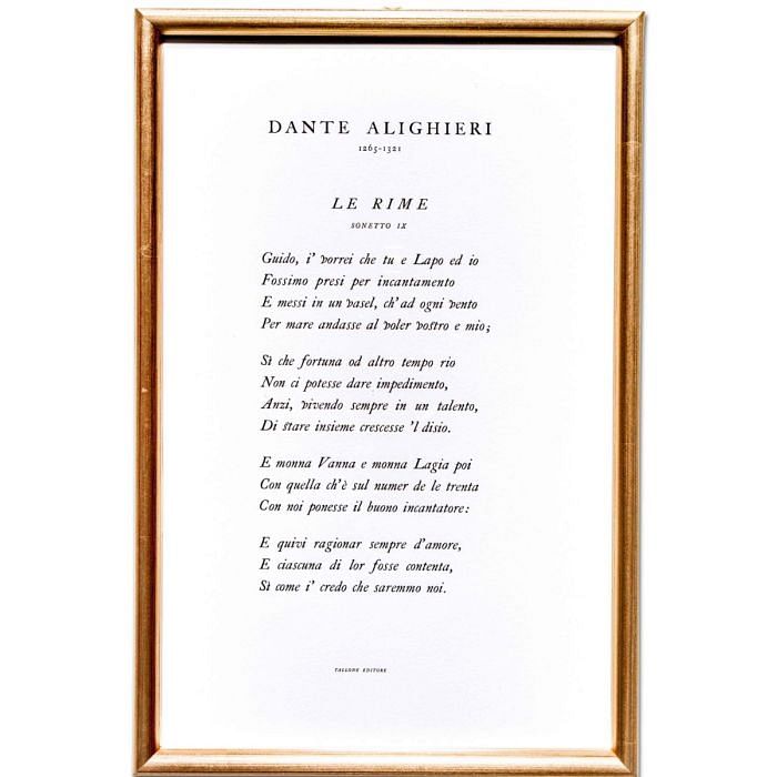 Sonetto Dante Alighieri