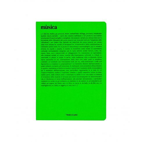 Quaderno Fluo Musica - verde