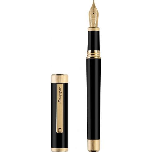 Zero Fountain Pen, Yellow Gold IP, 14k Gold Nib
