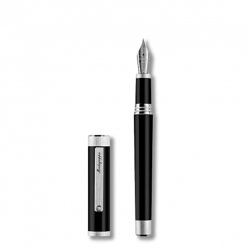Zero Fountain Pen, Palladium IP, Steel Nib